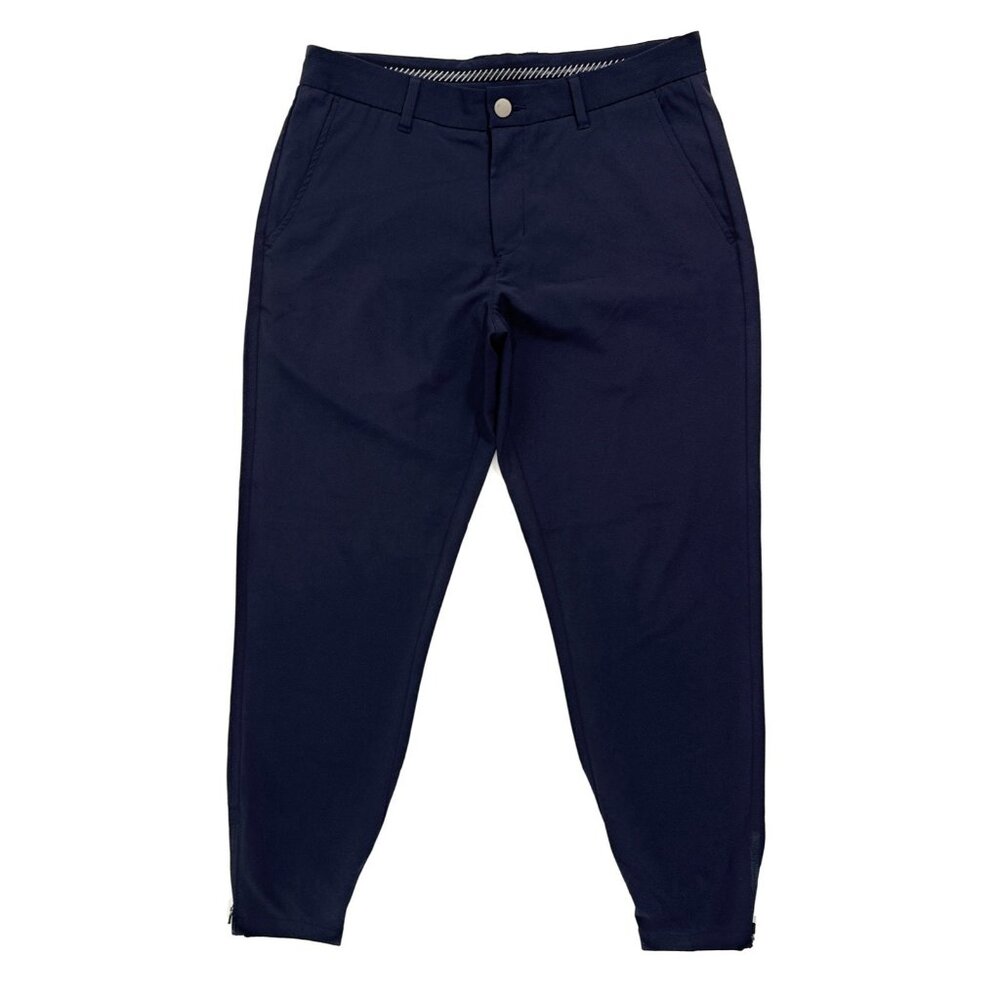 Primo Golf Pants Mens Size 32 Short Tapered Performance Stretch Crop Jogger Navy